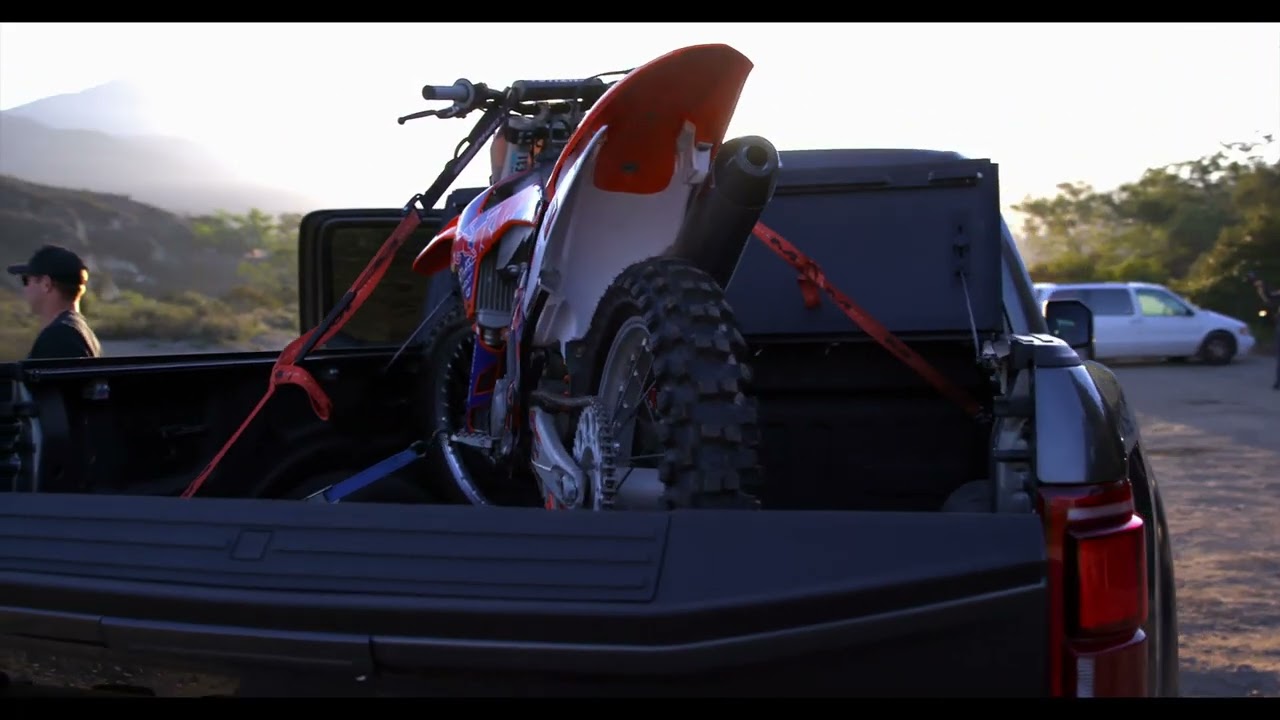 Ford Raptor Ripping Off-Road with a Dirt Bike Secured by GateKing 🏁🔥